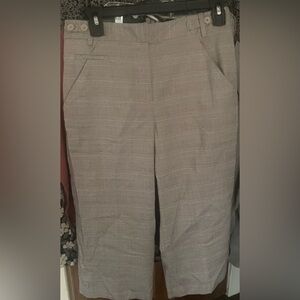 Larry Levine Plaid Capris